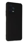 Mey İthalat®   Redmi Note 12 5G Kılıf Nano içi Kadife Silikon - Siyah