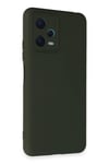 Mey İthalat®   Redmi Note 12 5G Kılıf Nano içi Kadife Silikon - Koyu Yeşil
