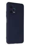Mey İthalat®   Redmi Note 12 5G Kılıf Nano içi Kadife Silikon - Lacivert