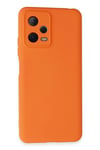 Mey İthalat®   Redmi Note 12 5G Kılıf Nano içi Kadife Silikon - Turuncu