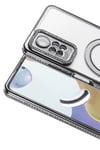 Mey İthalat®   Redmi Note 12 Pro 4G Joke Simli Magneticsafe Kılıf - Siyah