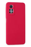 Mey İthalat®   Redmi Note 12 Pro 4G Kılıf Volet Silikon - Kırmızı