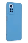 Mey İthalat®   Redmi Note 12 Pro 4G Kılıf Nano içi Kadife Silikon - Mavi