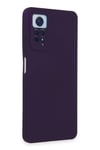 Mey İthalat®   Redmi Note 12 Pro 4G Kılıf Nano içi Kadife Silikon - Mor