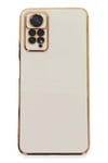 Mey İthalat®   Redmi Note 12 Pro 4G Kılıf Volet Silikon - Beyaz
