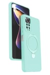 Mey İthalat®   Redmi Note 12 Pro 4G Regal Magsafe Standlı Kapak - Su Yeşili