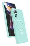 Mey İthalat®   Redmi Note 12 Pro 4G Regal Magsafe Standlı Kapak - Su Yeşili