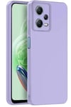 Mey İthalat®   Redmi Note 12 Pro 5G Kılıf Nano içi Kadife Silikon - Lila