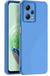 Mey İthalat®   Redmi Note 12 Pro 5G Kılıf Nano içi Kadife Silikon - Mavi