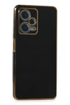 Mey İthalat®   Redmi Note 12 Pro Plus Kılıf Volet Silikon - Siyah