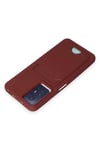 Mey İthalat®   Redmi Note 12S Kılıf Kelvin Kartvizitli Silikon - Bordo