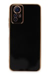 Mey İthalat®   Redmi Note 12S Kılıf Volet Silikon - Siyah