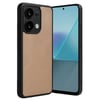 Mey İthalat®   Redmi Note 13 4G Kılıf Aras Deri Kapak - Pudra