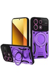 Mey İthalat®   Redmi Note 13 4G Kılıf Joy Lens Standlı Kapak - Mor