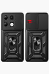 Mey İthalat®   Redmi Note 13 4G Kılıf Pars Lens Yüzüklü Silikon - Yeşil