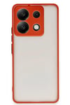 Mey İthalat®   Redmi Note 13 5G Kılıf Montreal Silikon Kapak - Kırmızı