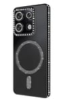 Mey İthalat®   Redmi Note 13 Pro 4G Joke Simli Magneticsafe Kılıf - Siyah