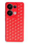 Mey İthalat®   Redmi Note 13 Pro 4G Kılıf Petek Silikon Kapak - Kırmızı