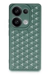 Mey İthalat®   Redmi Note 13 Pro 4G Kılıf Petek Silikon Kapak - Koyu Yeşil