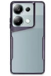 Mey İthalat®   Redmi Note 13 Pro 4G Kılıf Boyi Silikon Kapak - Derin Mor