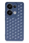 Mey İthalat®   Redmi Note 13 Pro 4G Kılıf Petek Silikon Kapak - Lacivert