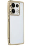 Mey İthalat®   Redmi Note 13 Pro 4G Kılıf  Lensli Silikon - Gold