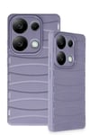 Mey İthalat®   Redmi Note 13 Pro 4G Kılıf Bibercas Silikon Kapak - Lila