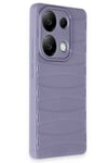 Mey İthalat®   Redmi Note 13 Pro 4G Kılıf Bibercas Silikon Kapak - Lila
