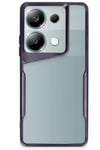 Mey İthalat®   Redmi Note 13 Pro 4G Kılıf Boyi Silikon Kapak - Derin Mor