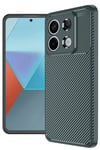 Mey İthalat®   Redmi Note 13 Pro 4G Kılıf Auto Focus Karbon Kapak - Koyu Yeşil