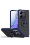 Mey İthalat®   Redmi Note 13 Pro 4G Montreal Yüzüklü Silikon Kapak - Lacivert