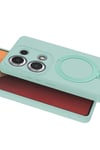 Mey İthalat®   Redmi Note 13 Pro 4G Regal Magsafe Standlı Kapak - Su Yeşili