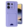 Mey İthalat®   Redmi Note 13 Pro 5G Kılıf Kelvin Kartvizitli Silikon - Lila