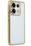Mey İthalat®   Redmi Note 13 Pro 5G Kılıf  Lensli Silikon - Gold