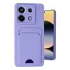 Mey İthalat®   Redmi Note 13 Pro 5G Kılıf Kelvin Kartvizitli Silikon - Lila