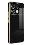 Mey İthalat®   Redmi Note 13 Pro 5G Kılıf Volet Silikon - Siyah