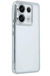 Mey İthalat®   Redmi Note 13 Pro 5G Kılıf  Lensli Silikon - Gümüş