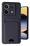 Mey İthalat®   Redmi Note 13 Pro 5G Kılıf Kelvin Kartvizitli Silikon - Siyah