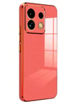 Mey İthalat®   Redmi Note 13 Pro 5G Kılıf Volet Silikon - Kırmızı