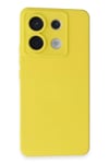 Mey İthalat®   Redmi Note 13 Pro 5G Kılıf Nano içi Kadife Silikon - Sarı