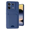Mey İthalat®   Redmi Note 13 Pro 5G Kılıf Kelvin Kartvizitli Silikon - Lacivert
