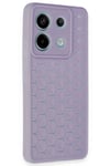Mey İthalat®   Redmi Note 13 Pro 5G Kılıf Petek Silikon Kapak - Lila