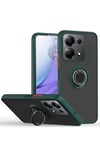 Mey İthalat®   Redmi Note 13 Pro 5G Kılıf Montreal Yüzüklü Silikon Kapak - Yeşil