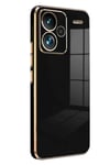 Mey İthalat®   Redmi Note 13 Pro Plus Kılıf Volet Silikon - Siyah