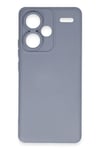 Mey İthalat®   Redmi Note 13 Pro Plus Kılıf Nano içi Kadife Silikon - Gri