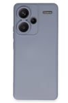 Mey İthalat®   Redmi Note 13 Pro Plus Kılıf Nano içi Kadife Silikon - Gri
