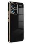 Mey İthalat®   Redmi Note 13 Pro Plus Kılıf Volet Silikon - Siyah