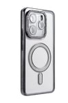 Mey İthalat®   Redmi Note 14 4G Joke Simli Magneticsafe Kılıf - Siyah