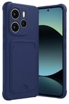 Mey İthalat®   Redmi Note 14 4G Kelvin Kartvizitli Silikon - Lacivert