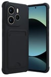 Mey İthalat®   Redmi Note 14 4G Kelvin Kartvizitli Silikon - Siyah